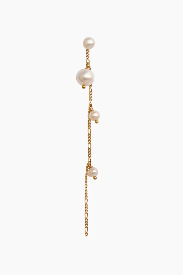 STINE A Callas Earring Long – guld — produktfoto