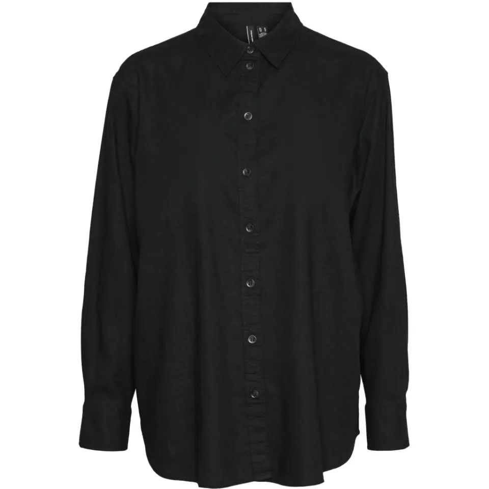 Vero Moda skjorte Vmlinn – sort — produktfoto
