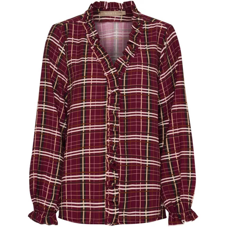 Marta du Château bluse MdcBrook 7648 – Bordeaux10882tpd — produktfoto