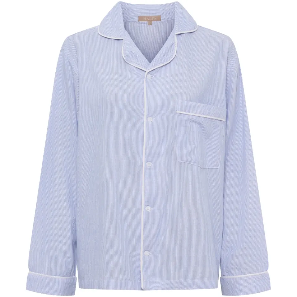Marta du Château pyjamas skjorte MdcPil MN140125-003 – Lightblue — produktfoto