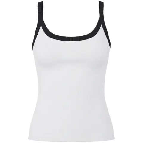 Pieces top Pcmay – Bright White Black — produktfoto