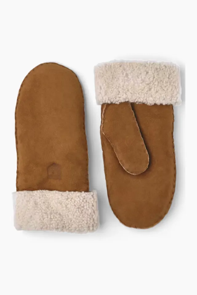 Hestra Sheepskin Mitt – Cork — produktfoto