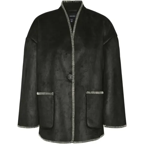Vero Moda jakke Vmliva – Black WHITE DETAIL — produktfoto