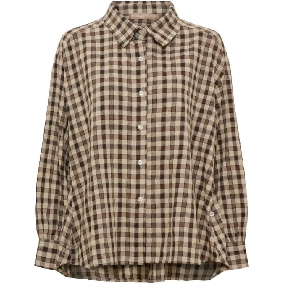 Marta du Château Skjorte MdcXanthe 8919 – Brown6 — produktfoto