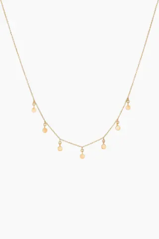Enamel Raindrops Choker – guld — produktfoto