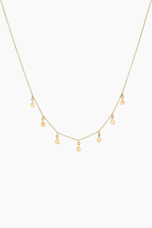 Enamel Raindrops Choker – guld — produktfoto
