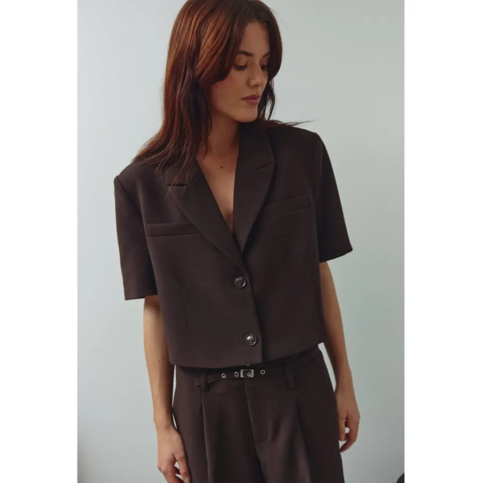 Noella blazer N-leanne – Chocolate — produktfoto