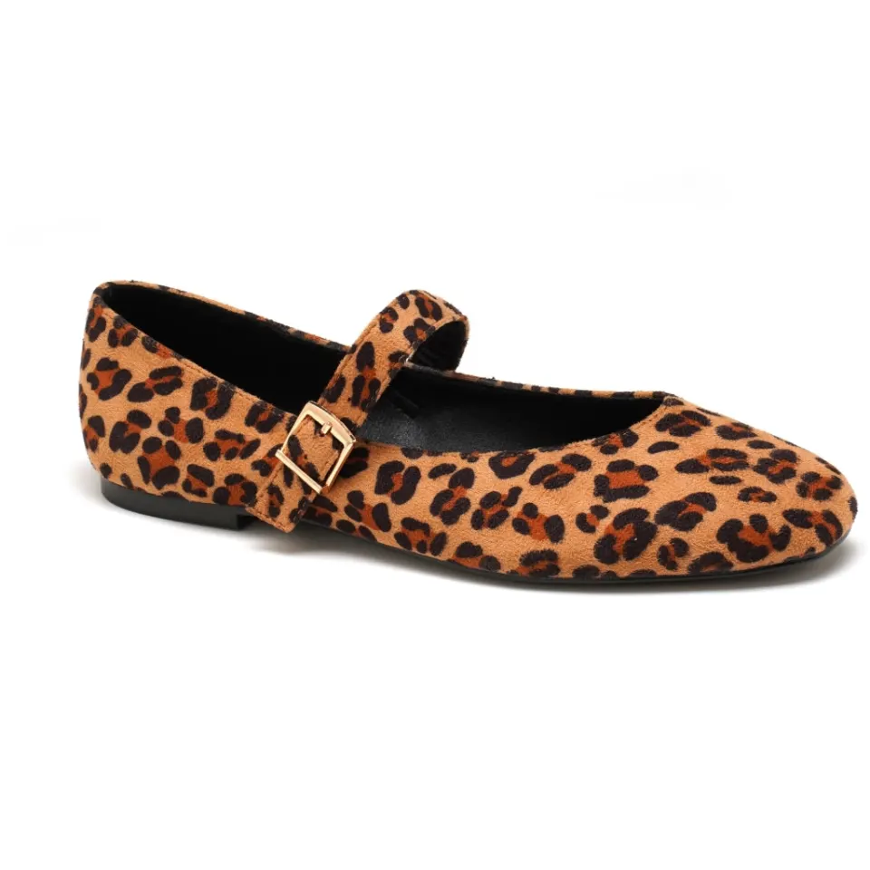 Kenzie ballerina sko 8225 – leopard — produktfoto