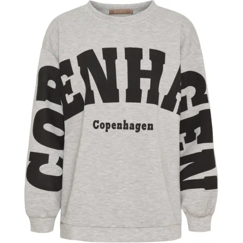 Marta du Château sweatshirt MdcHibiscus 22659 – Grey/Black — produktfoto
