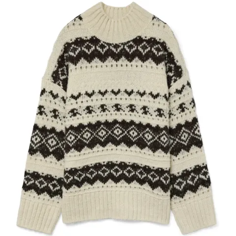 Vero Moda strik trøje Vmample – Birch chocolate torte — produktfoto