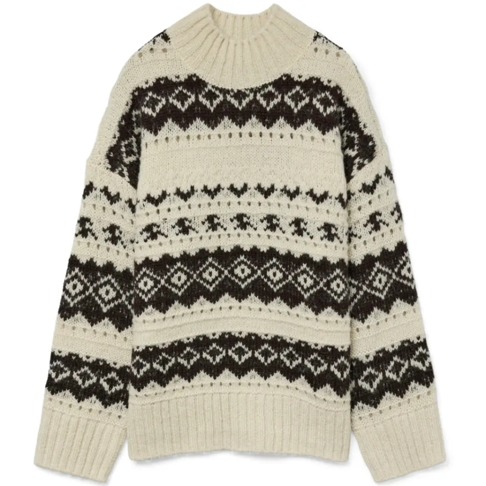 Vero Moda strik trøje Vmample – Birch chocolate torte — produktfoto