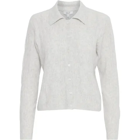 b.young cardigan Bymiffa – Light Grey Melange — produktfoto