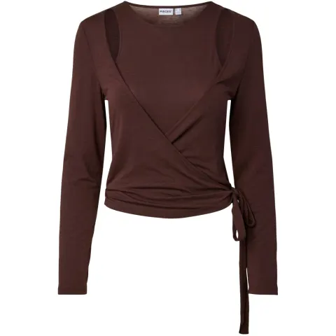 Pieces bluse Pcjuliane – Hot Fudge — produktfoto