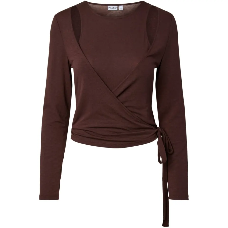 Pieces bluse Pcjuliane – Hot Fudge — produktfoto