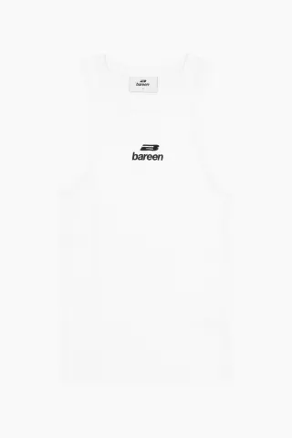 bareen AW26 Women´s Logo Tank Top – hvid — produktfoto
