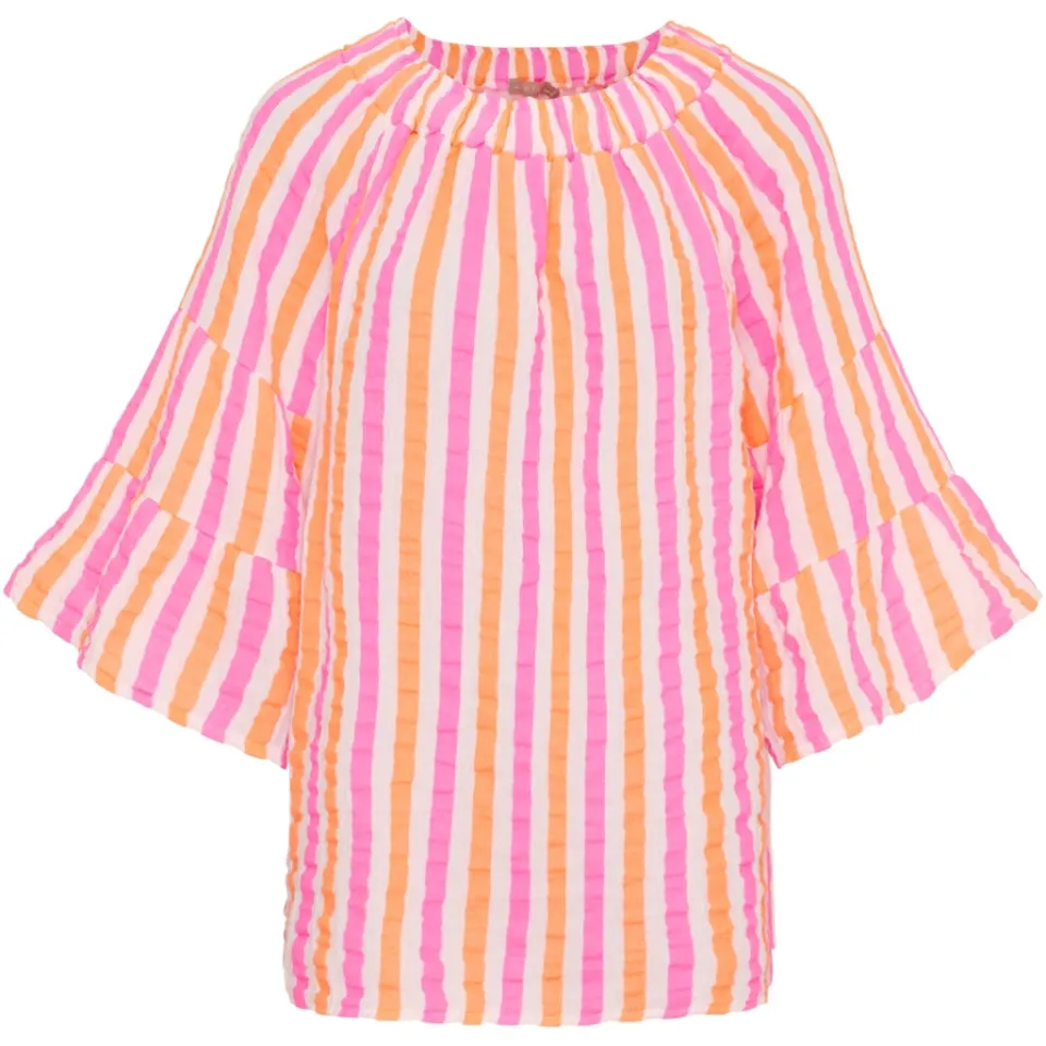 Marta du Château bluse MdcPutte 7316 – Orange/Fuxia Stripe — produktfoto
