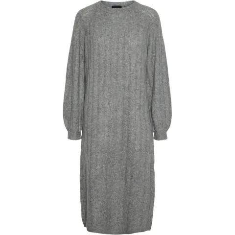 Pieces kjole Pcmaggy – Medium grey melange — produktfoto
