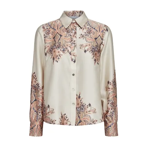 Liberté Skjorte Wennise – Creme paisley — produktfoto