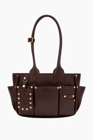 GANNI Posy Bag Small C2080034 – Bitter Chocolate — produktfoto