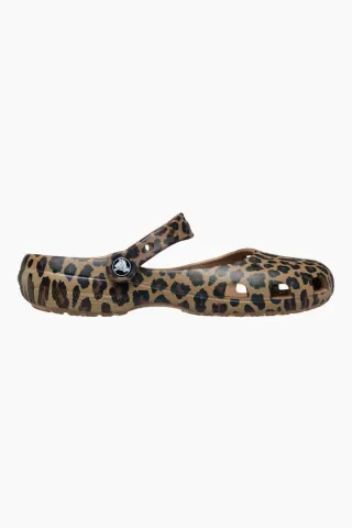 Crocs Classic Animal Ballet – Sepia/Leopard — produktfoto