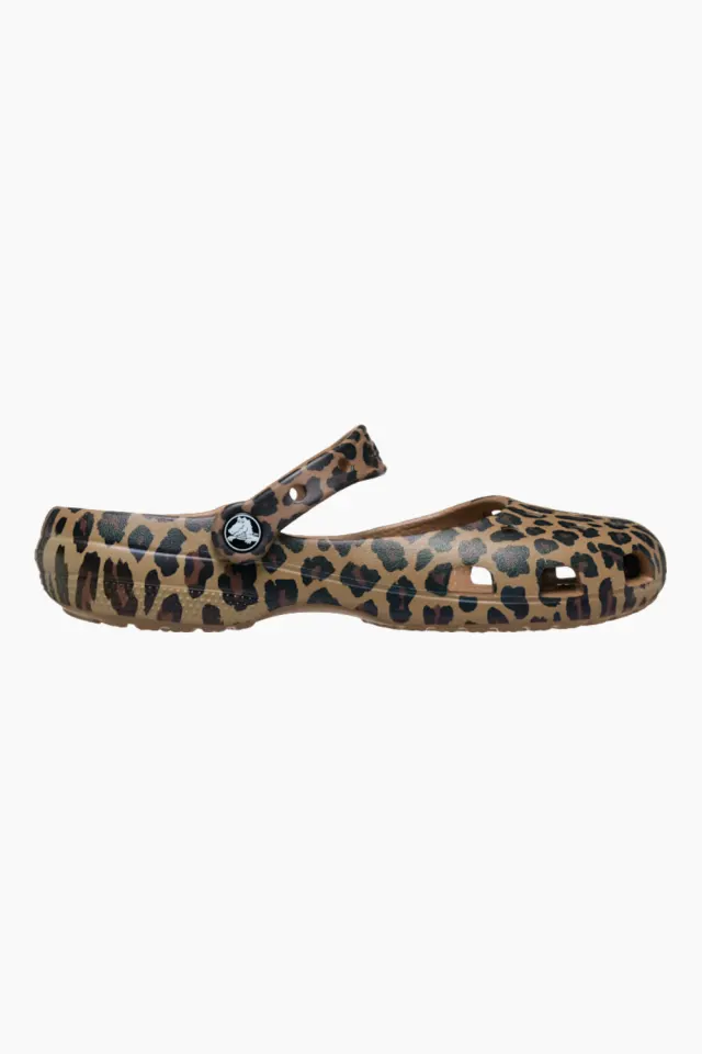 Crocs Classic Animal Ballet – Sepia/Leopard — produktfoto