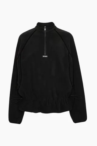 Rotate Fleece Half Zip Jacket – sort — produktfoto