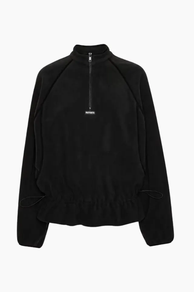 Rotate Fleece Half Zip Jacket – sort — produktfoto