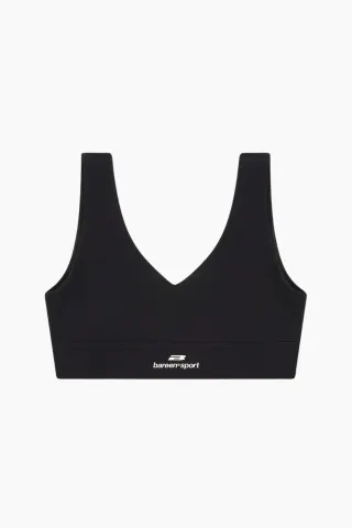 bareen Active V-Neck Bra – Black Onyx — produktfoto