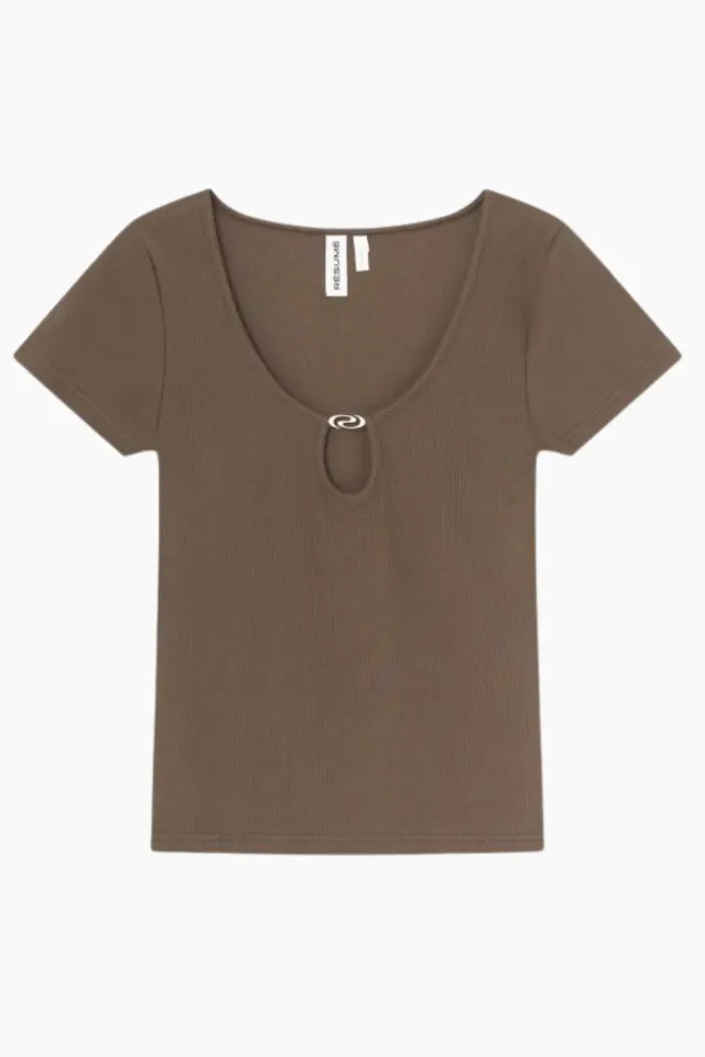 Résumé LucyRS Tee – brun — produktfoto