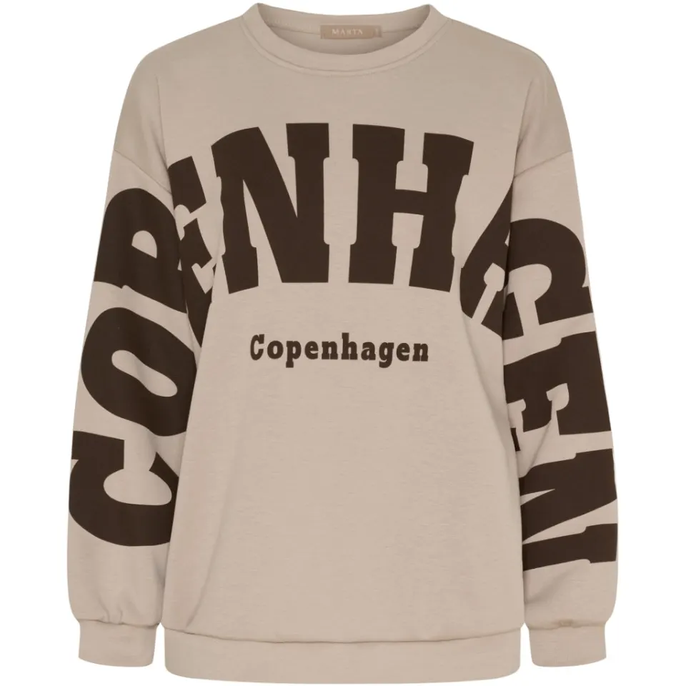 Marta du Château sweatshirt MdcHibiscus 22659 – Beige new — produktfoto