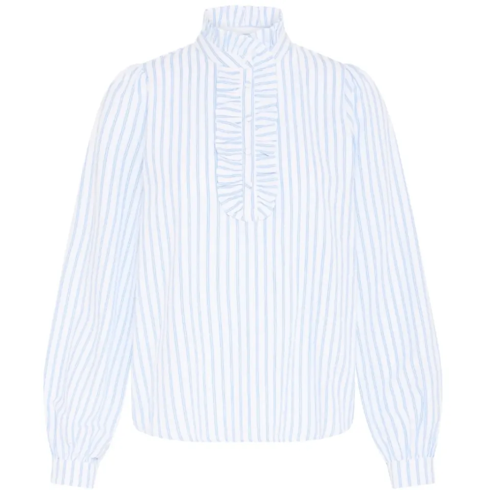 b.young bluse Byginette – Bright White Blue — produktfoto