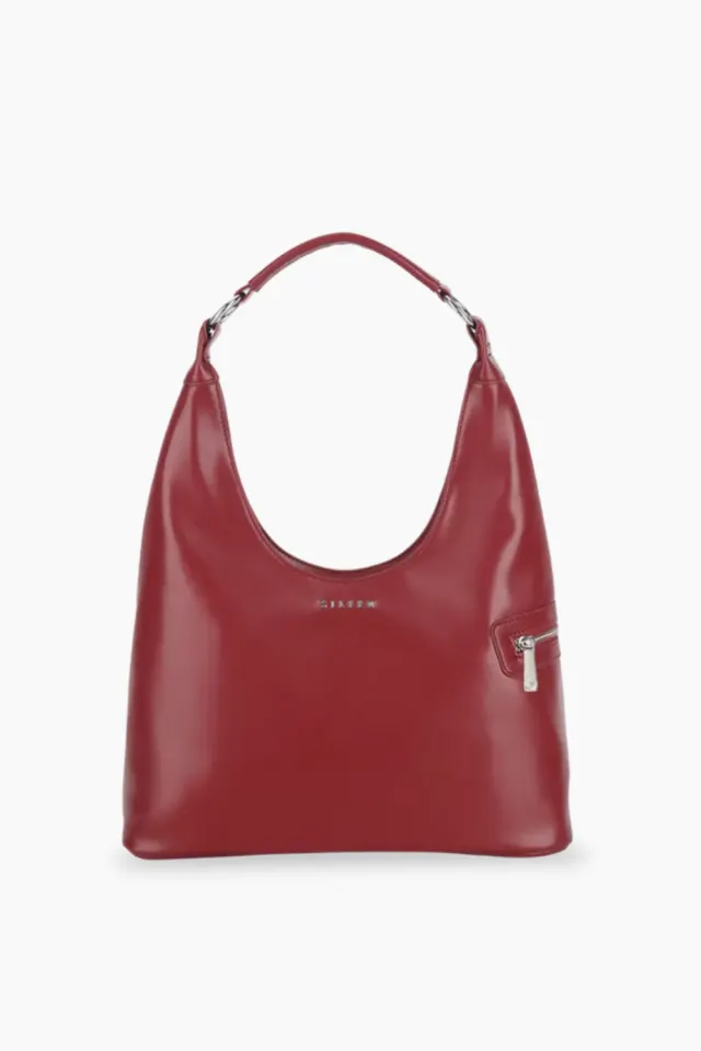 Silfen Studio Lola Shoulder Bag – Burgundy — produktfoto