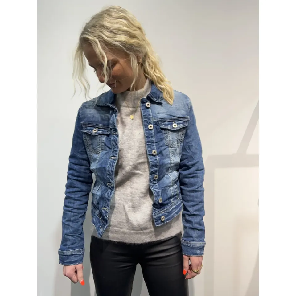 Place du Jour denim jakke 60021-1 – Dark Blue Denim — produktfoto