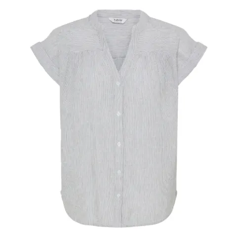 b.young skjorte Byizola – Vetiver Stripe — produktfoto
