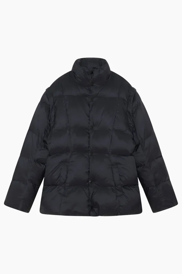 Wood Wood Leoni Short Padded Jacket – sort — produktfoto