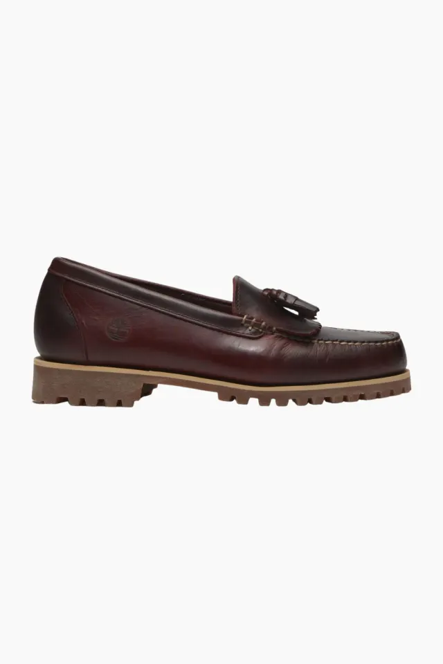 Timberland Authentic Loafer Shoe – Burgundy Full Grain — produktfoto