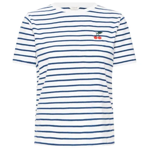 b.young t-shirt Pybanduanna – Bright White Blue — produktfoto