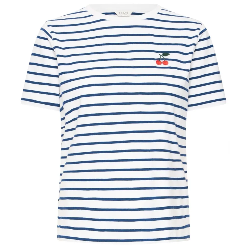 b.young t-shirt Pybanduanna – Bright White Blue — produktfoto