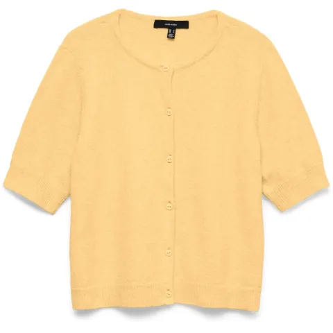 Vero Moda Cardigan VMDoffy – Golden Haze WHITE MELANGE — produktfoto