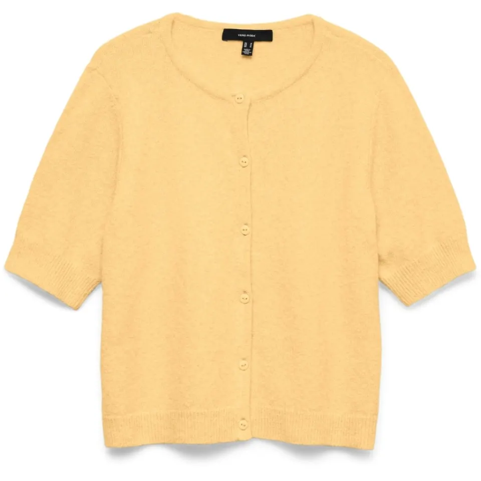 Vero Moda Cardigan VMDoffy – Golden Haze WHITE MELANGE — produktfoto