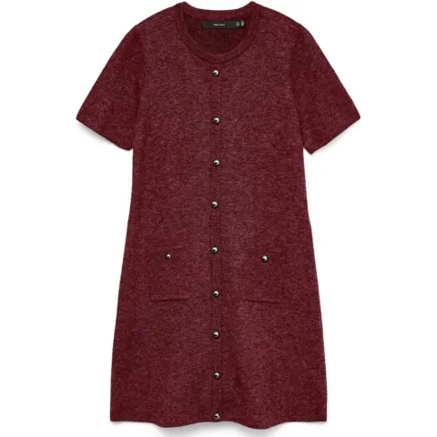 Vero Moda strik kjole Vmjohanna – Tawny Port — produktfoto