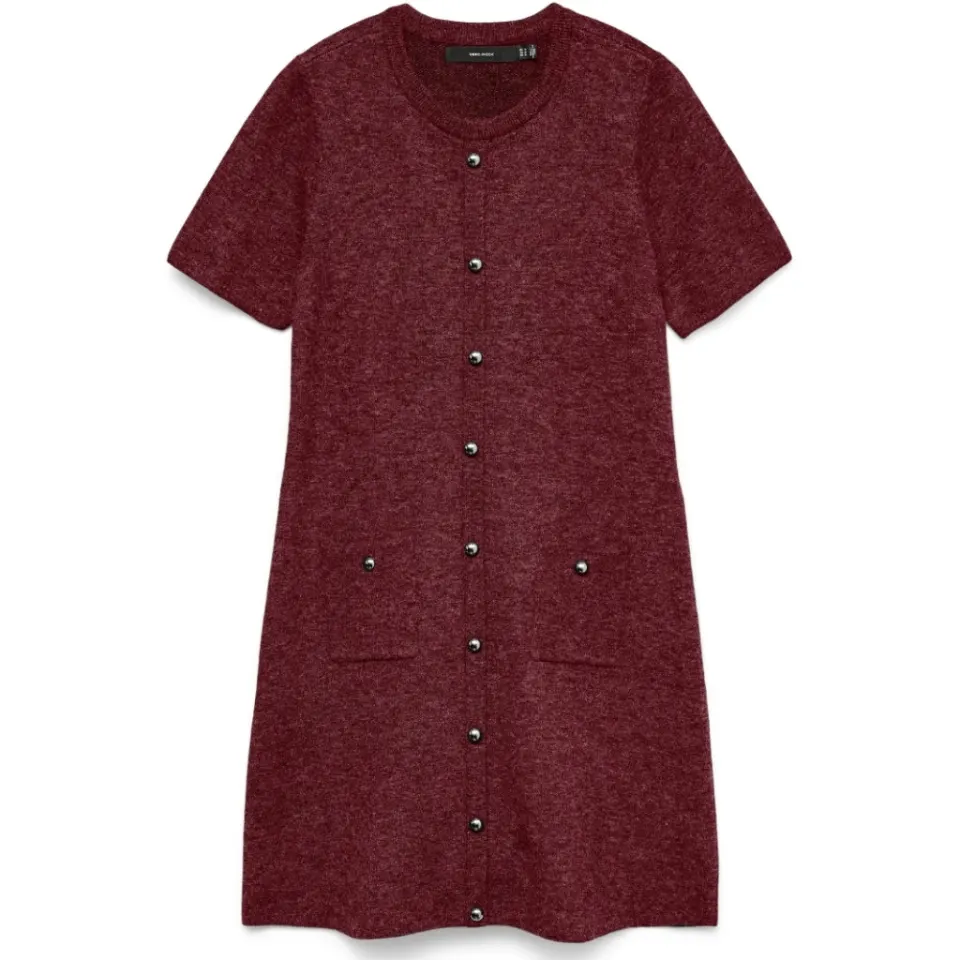 Vero Moda strik kjole Vmjohanna – Tawny Port — produktfoto
