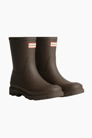 Hunter Unisex Downpour Short Boot – Chocolate Brown — produktfoto