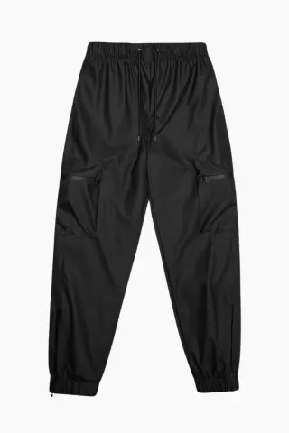 Rains Cargo Rain Pants Regular W3 – sort — produktfoto