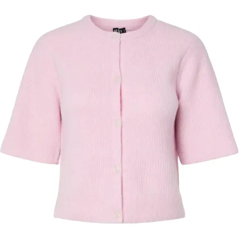 Pieces cardigan Pcsilly med skjult lukning – Roseate Spoonbill MELANGE — produktfoto