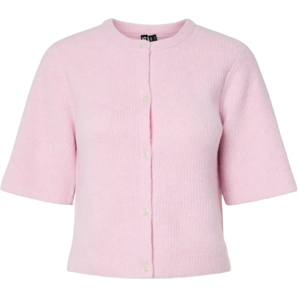 Pieces cardigan Pcsilly med skjult lukning – Roseate Spoonbill MELANGE — produktfoto