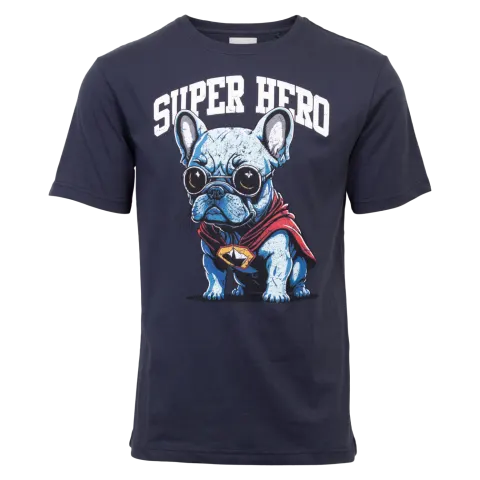 Marcus Sway print tee – Dk. Navy — produktfoto