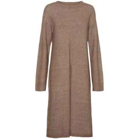 Vero Moda kjole Vmphillis – Brown Lentil MELANGE — produktfoto
