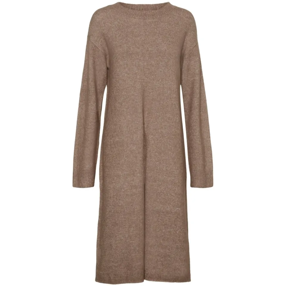 Vero Moda kjole Vmphillis – Brown Lentil MELANGE — produktfoto