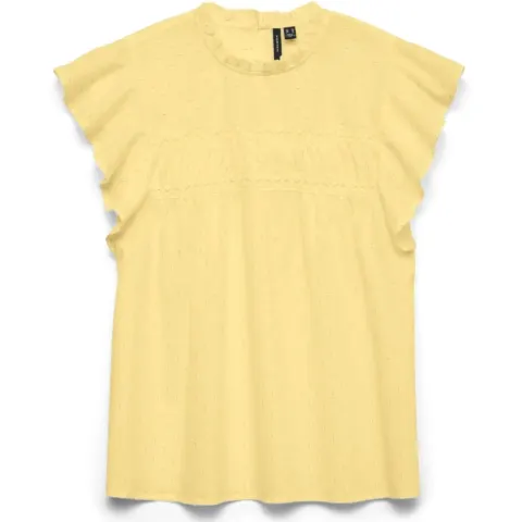 Vero Moda bluse Vmtrine – pale banana — produktfoto